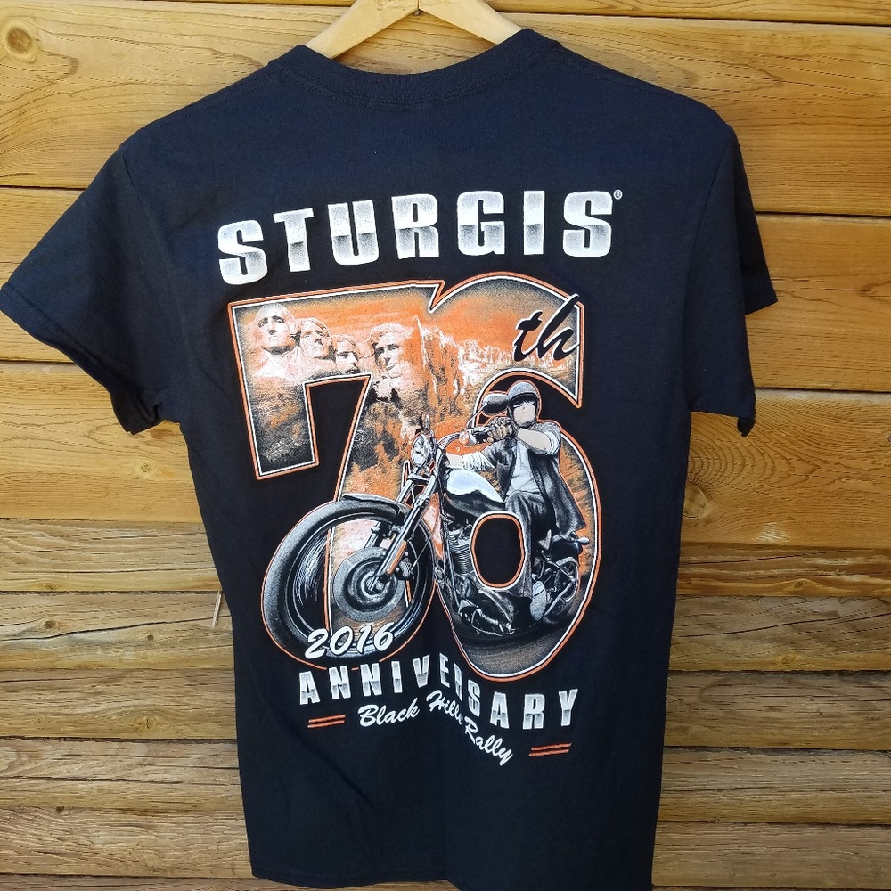 STURGIS 76TH ANNIVERSARY RALLY SHIRT UNISEX NWT